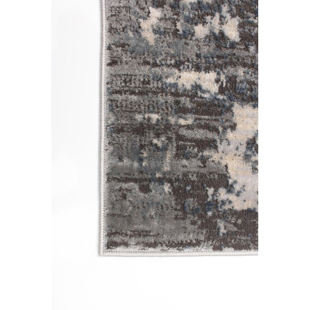 Cream Grey Abstract Casual Soft Rug