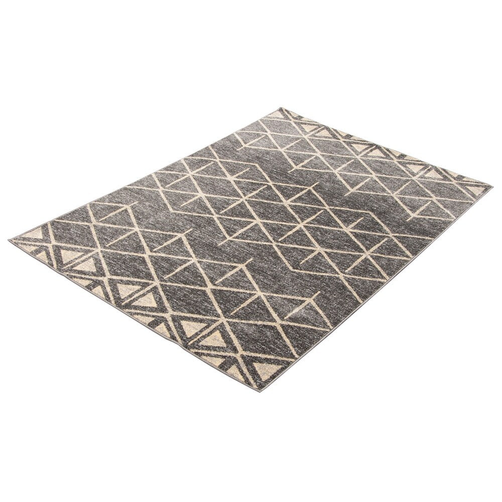 Dark Grey Chcolate Diamond Casual Soft Rug