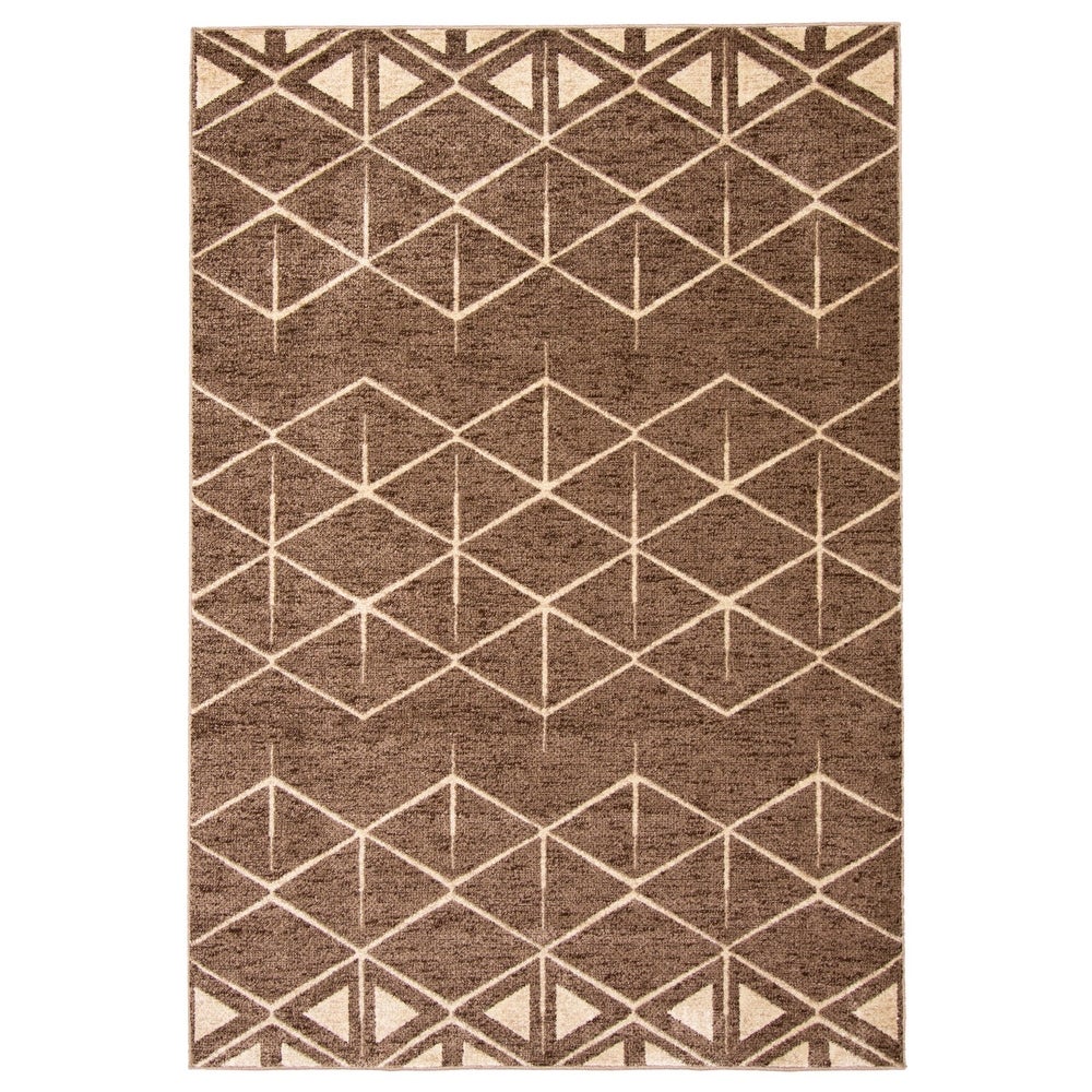 Dark Grey Chcolate Diamond Casual Soft Rug