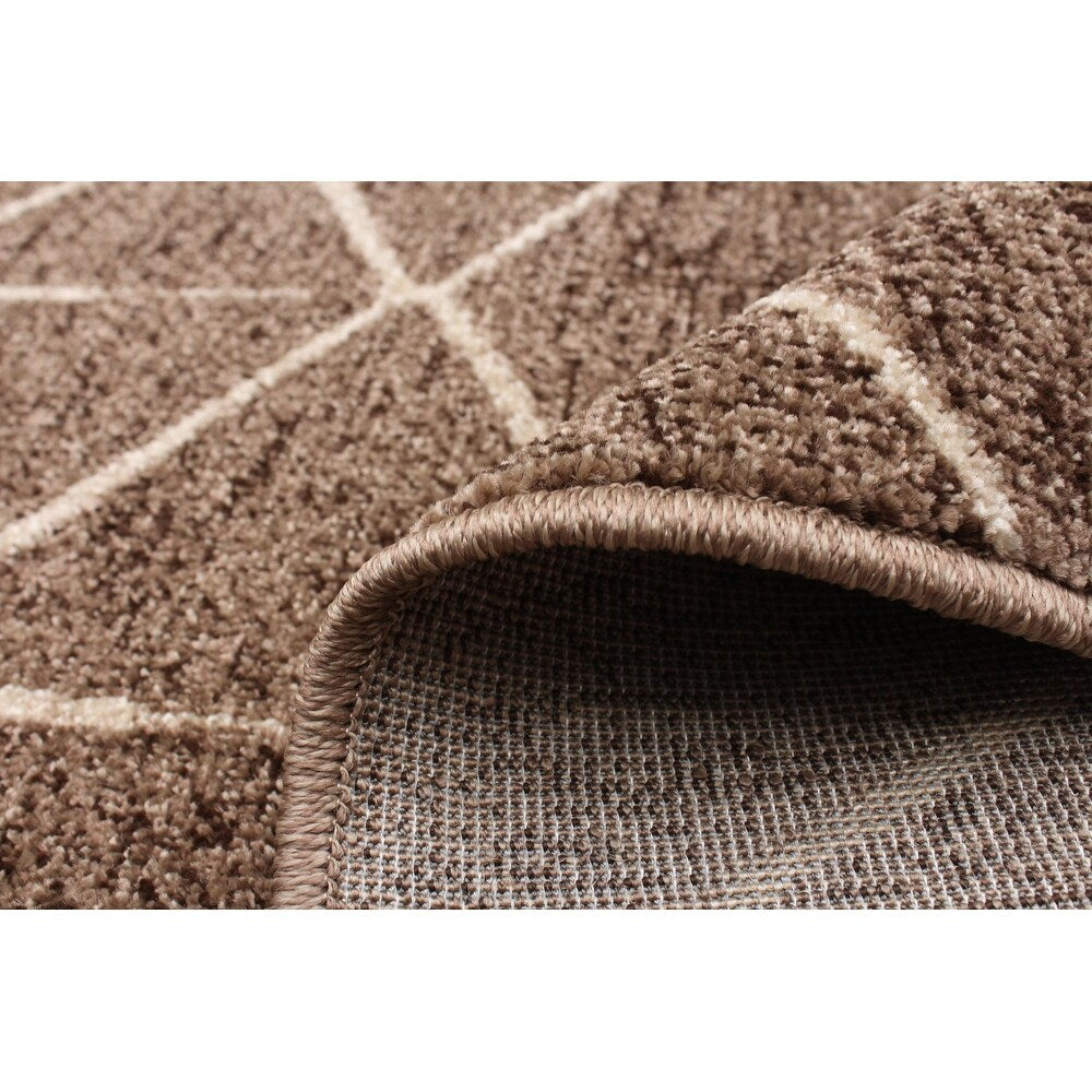 Dark Grey Chcolate Diamond Casual Soft Rug