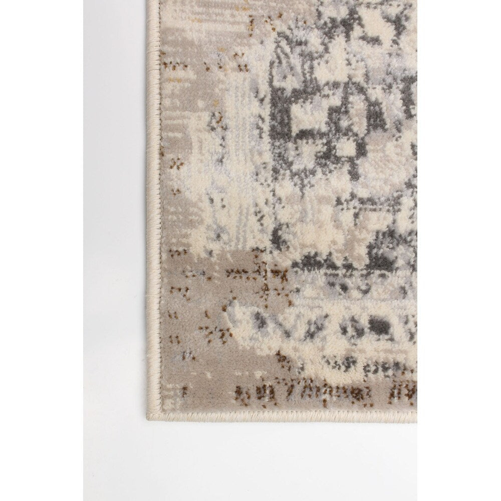 Scarlett Collection Ivory Velvet Casual Soft Area Rug