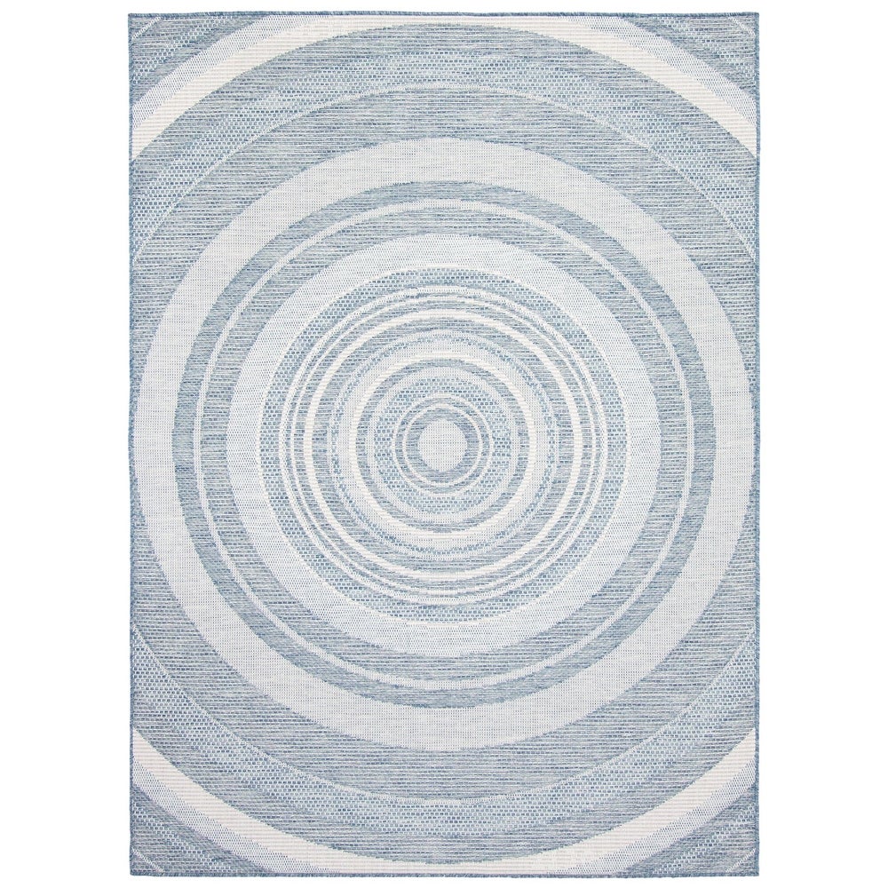 Indoor Outdoor Circle Pattern Soft Rug