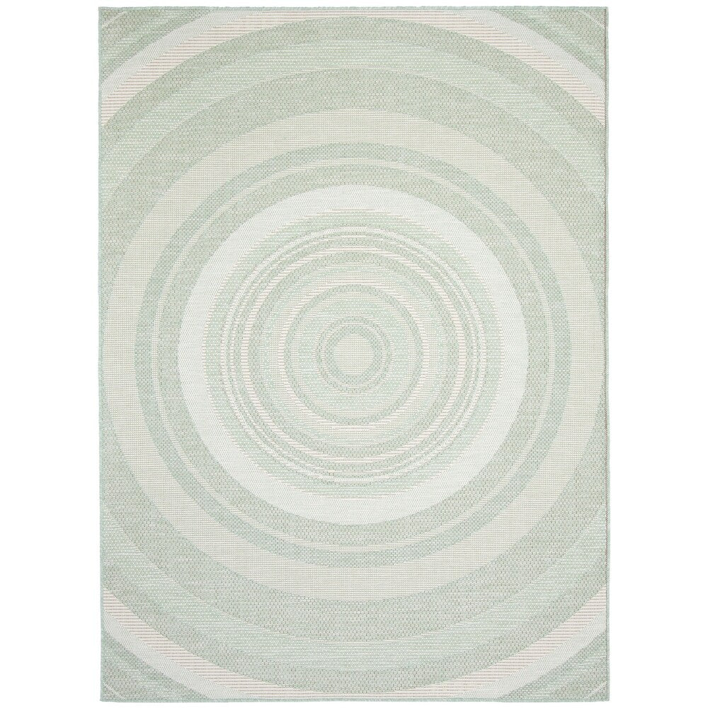 Indoor Outdoor Circle Pattern Soft Rug