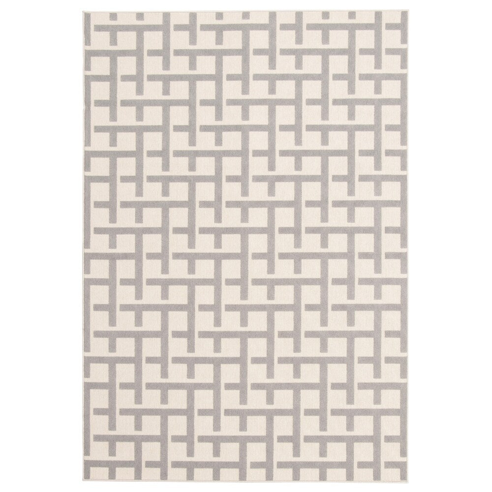 Checkered Blue Indoor/ Outdoor Soft Rug