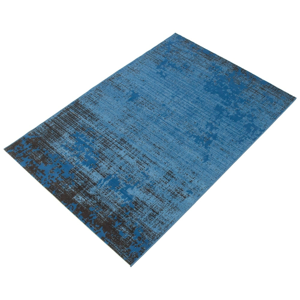 Vintage Distressed Blue Soft Rug