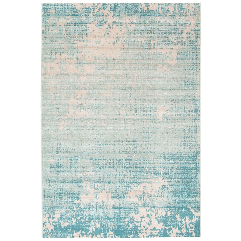 Teal Blue Leela Modern & Contemporary Soft Rug