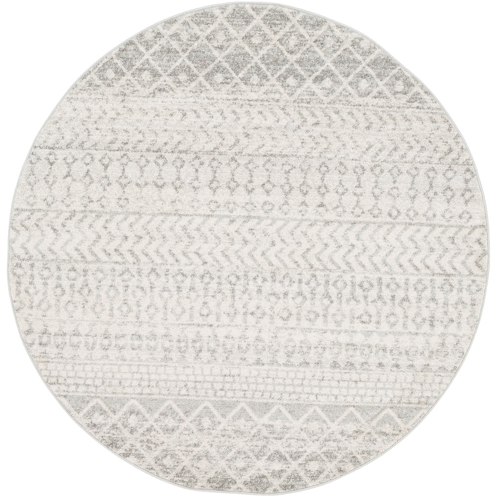 Distressed Geometric Ivory Gray Area Rug – Joanna Home Decor