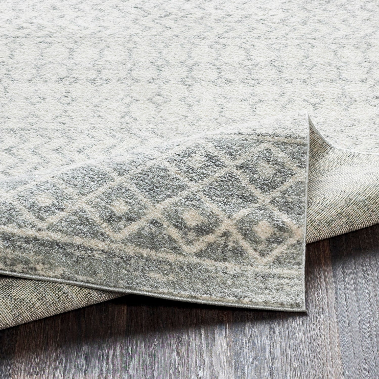 Distressed Geometric Ivory Gray Area Rug – Joanna Home Decor