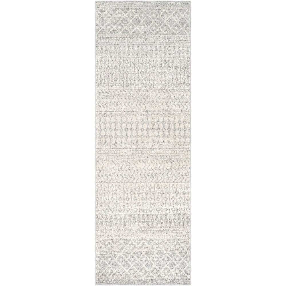 Distressed Geometric Ivory Gray Area Rug – Joanna Home Decor