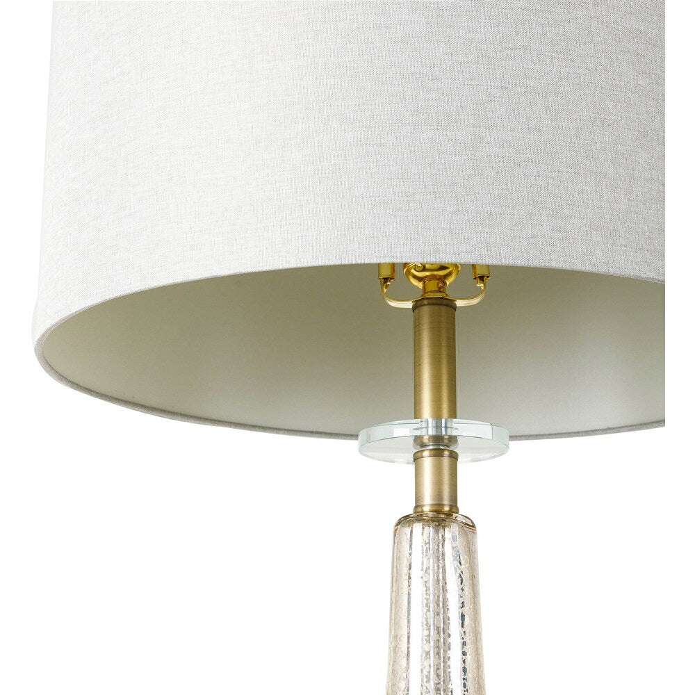 Essa Glass Trumpet Translucent Glam Table Lamp - 31"H x 18"W x 18"DA