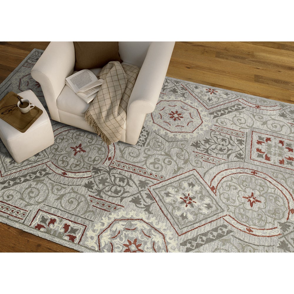 Brooklyn Collection Pewter Soft Area Rug