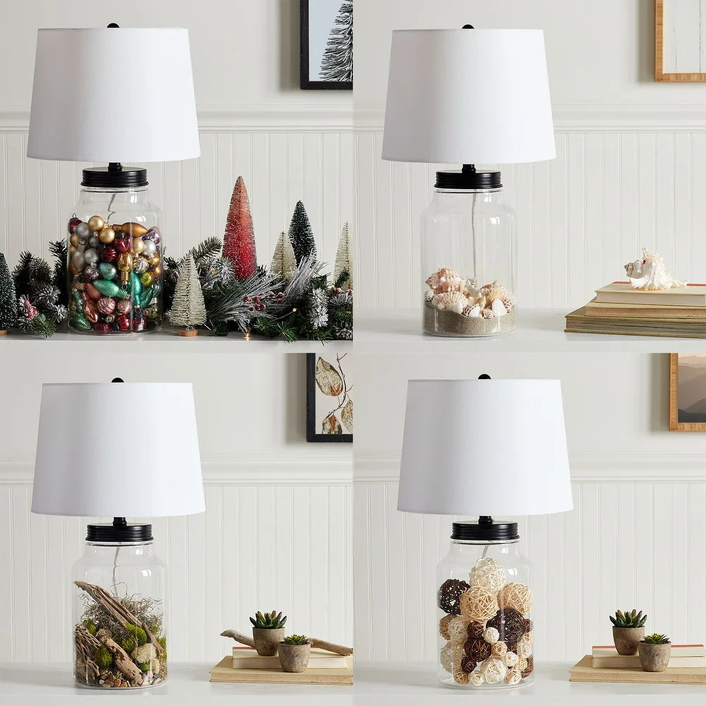 Fillable Glass Table Lamp - 13.0 x 13.0 x 22.5