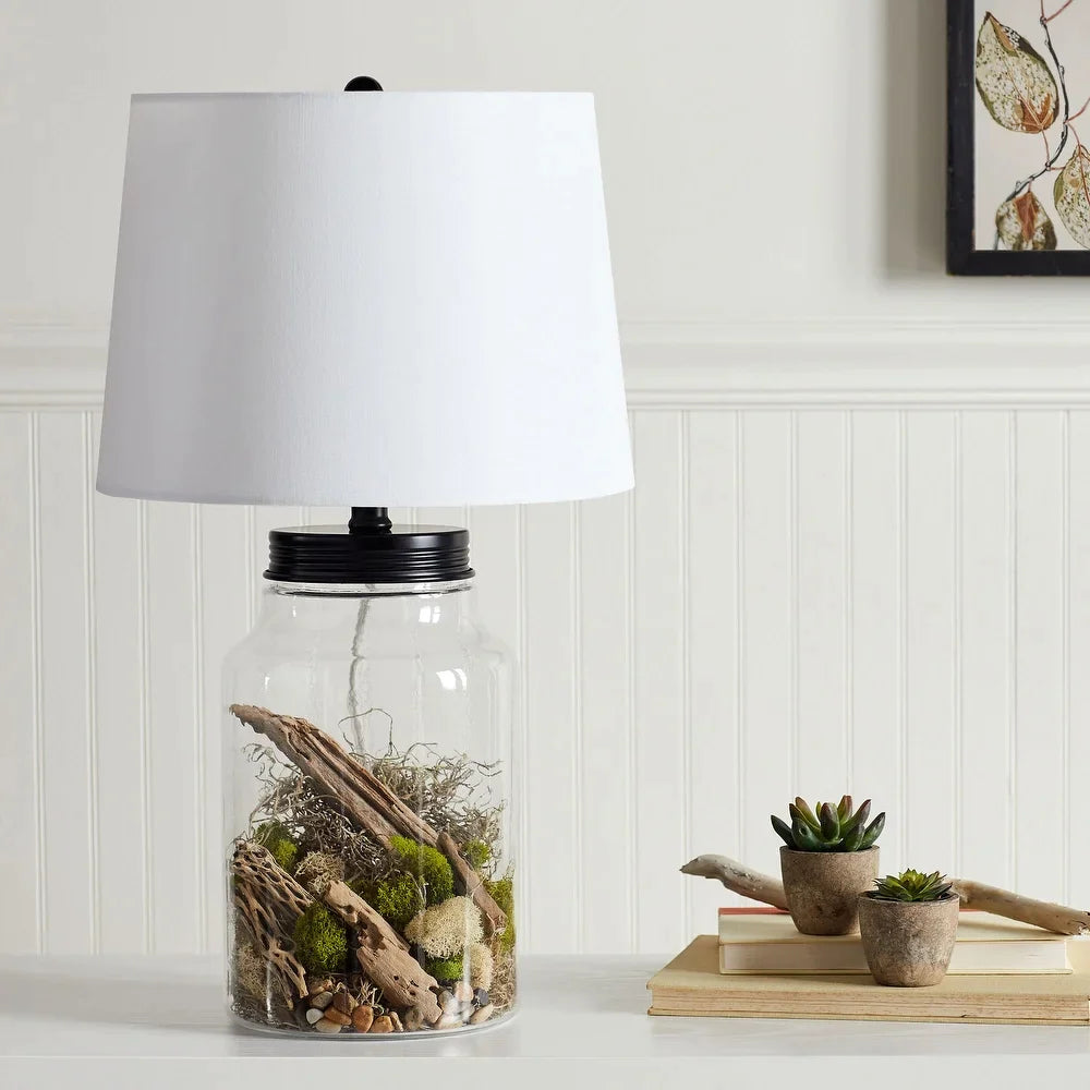 Fillable Glass Table Lamp - 13.0 x 13.0 x 22.5