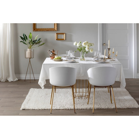 Flam Chair with Metal Legs, Multiple Colors