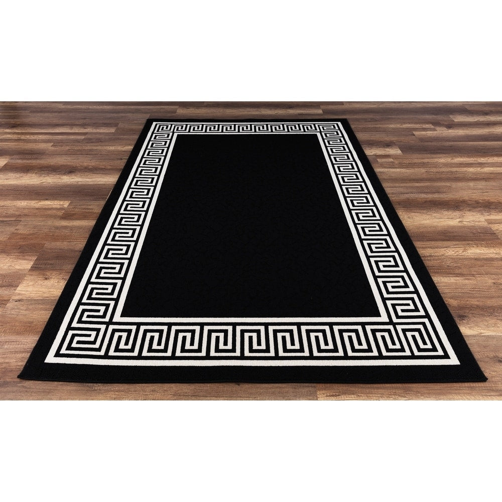 Greek Key High Quality Indoor Outdoor Area Rug
