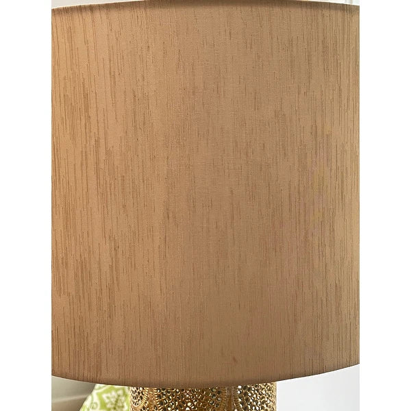 Gains White Washed Gold Table Lamp