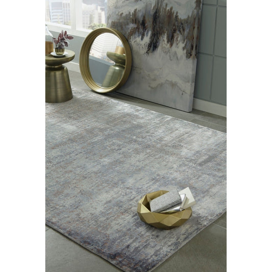 Ombre Silver Handmade Soft Area Rug
