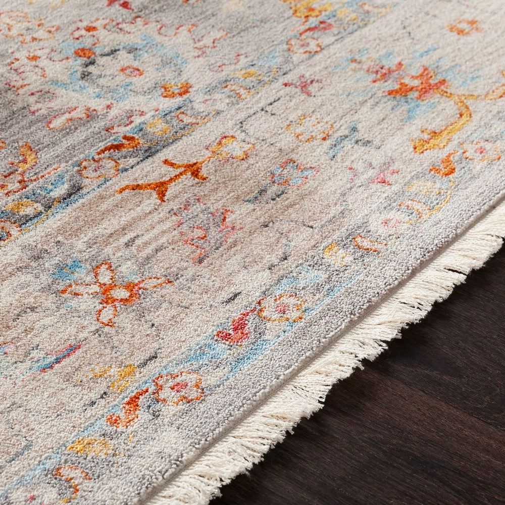 Vintage Persian Traditional Beige Multi Soft Area Rug