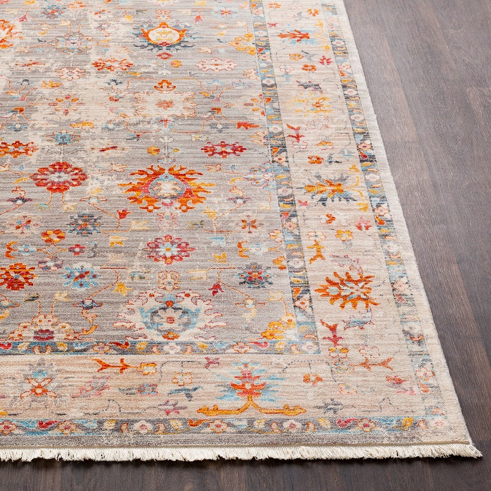 Vintage Persian Traditional Beige Multi Soft Area Rug