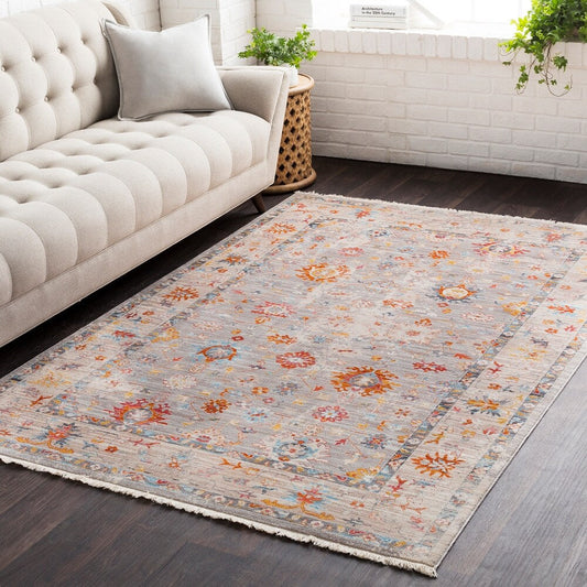 Vintage Persian Traditional Beige Multi Soft Area Rug