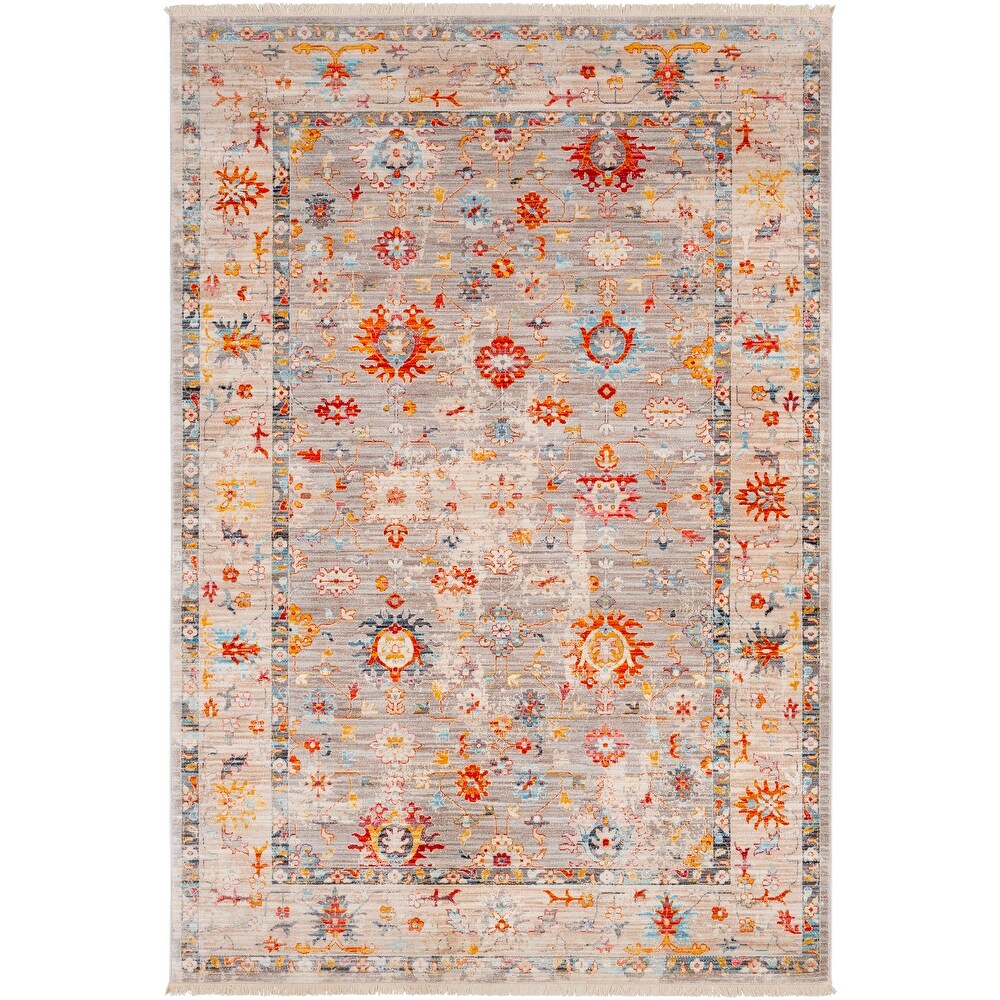 Vintage Persian Traditional Beige Multi Soft Area Rug
