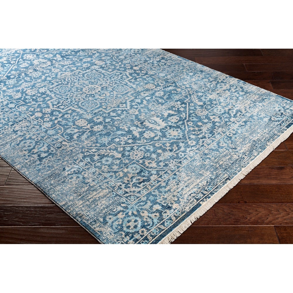 Daninos Vintage Persian Traditional Blue Soft Area Rug