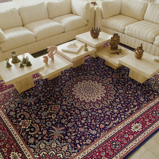 Eastman Persian Flair Blue/ Red Soft Area Rug