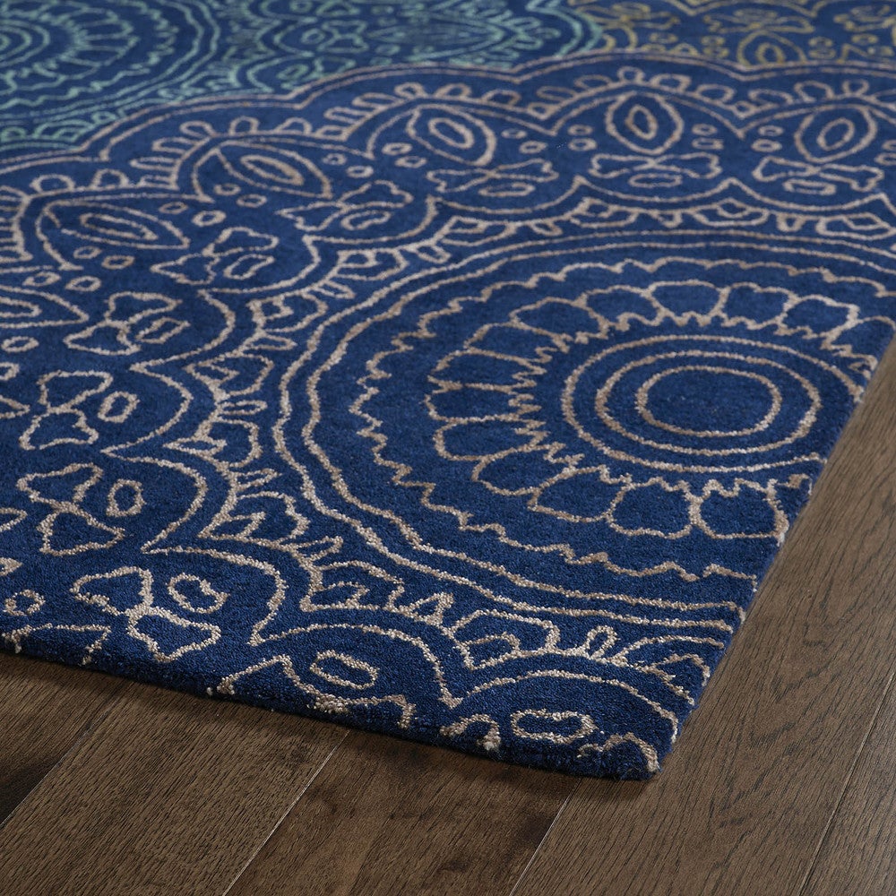DIVINE COLLECTION floral Fire Soft Area Rug