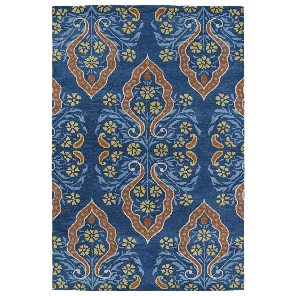 MELANGE COLLECTION Blue Soft Area Rug