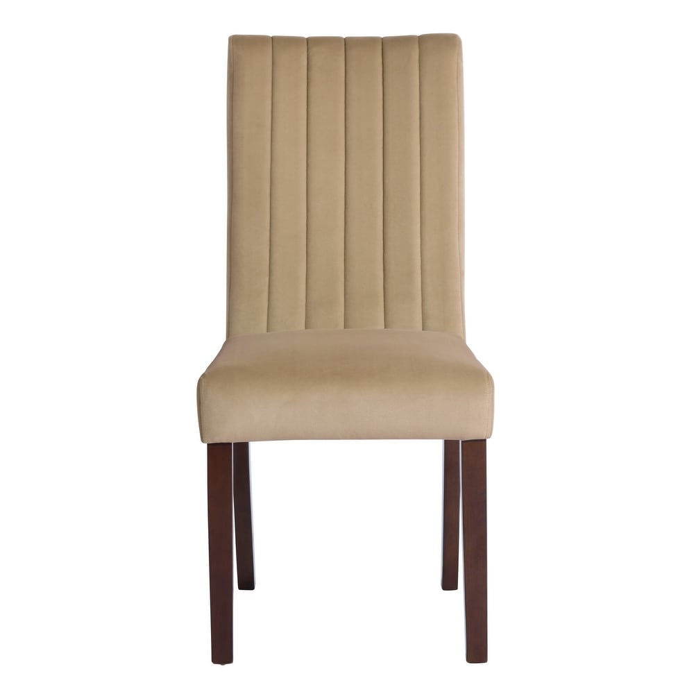 Homylin Velvet Upholstered Dining Chairs (Set of 2)