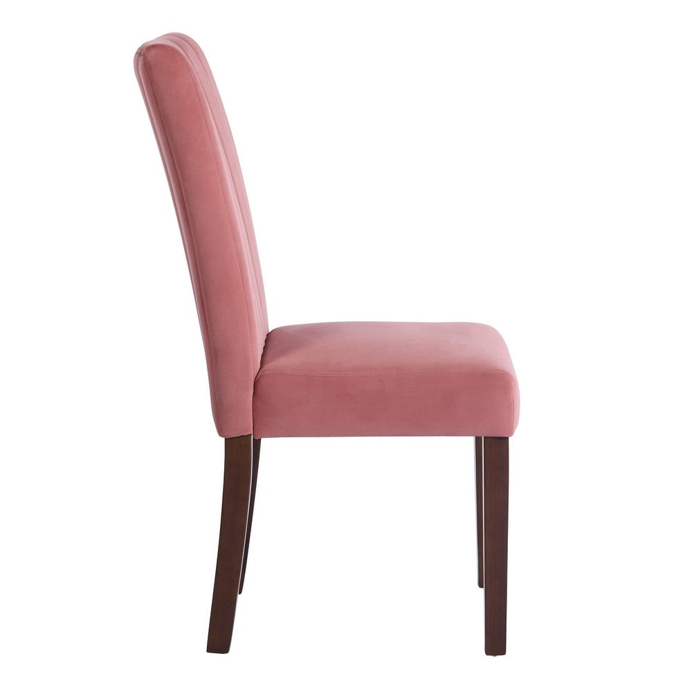 Homylin Velvet Upholstered Dining Chairs (Set of 2)