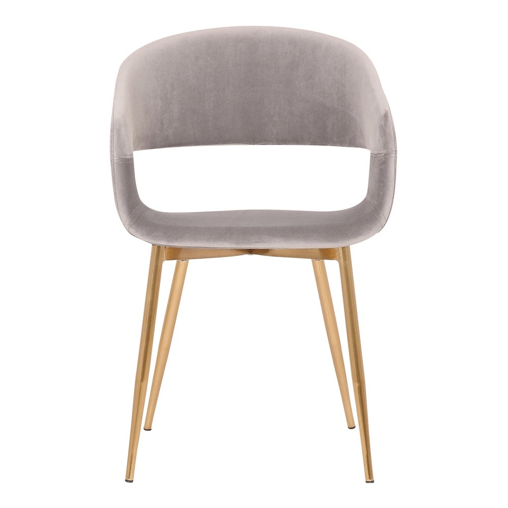 Jocelyn Mid-Century Dining Accent Chair with Metal Legs