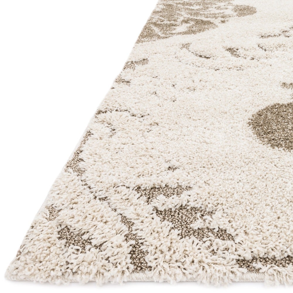 Julian Transitional Damask Shag Soft Area Rug