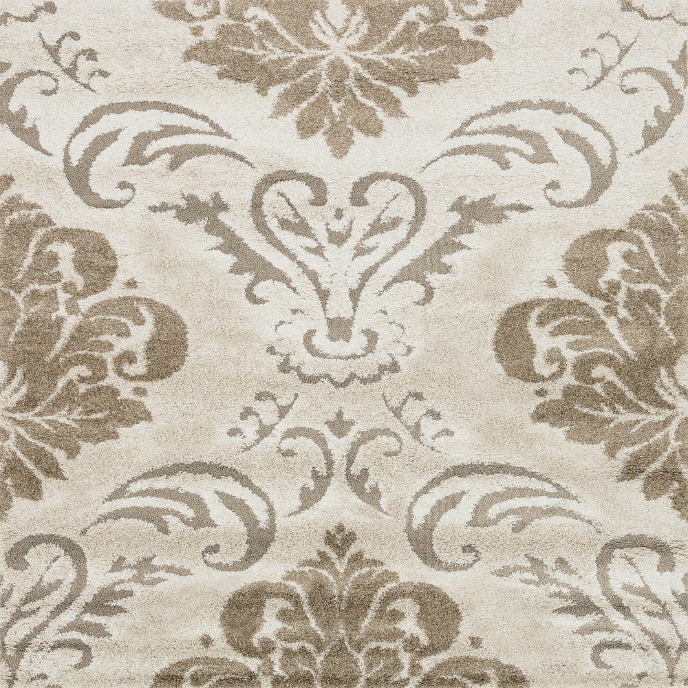 Julian Transitional Damask Shag Soft Area Rug