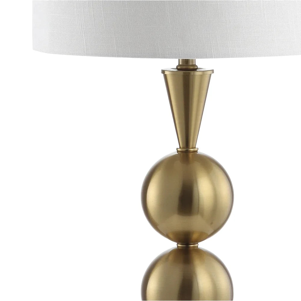 June 33" Metal LED Table Lamp, Brass