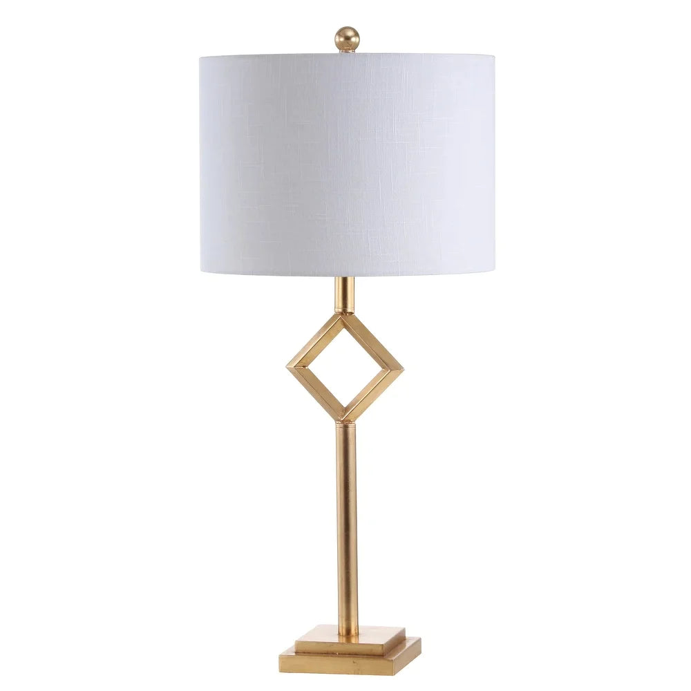 Juno 30.75" Metal/Resin LED Table Lamp, Gold Leaf