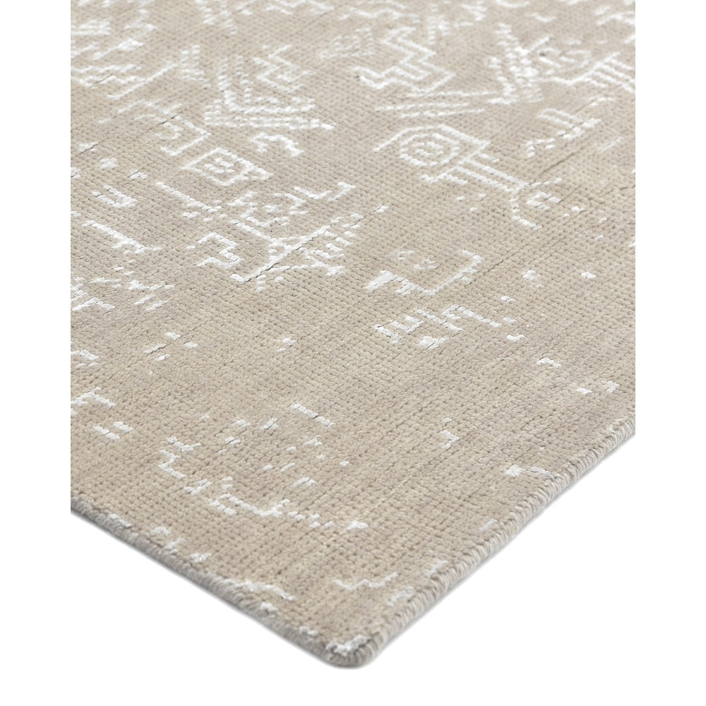 Justin Contemporary Transitional Hand-Knotted Area Rug