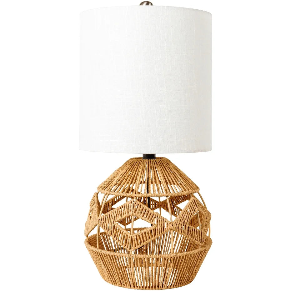 Kadwell Bohemian Paper Rattan Table Lamp - 20"H x 10"W x 10"D