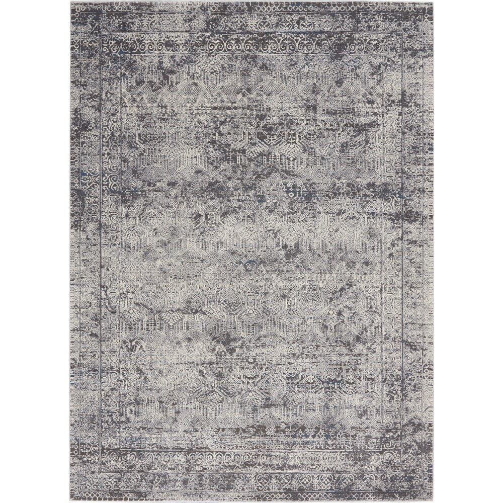 Halle Berry Collection - Grey/Ivory Grand Expressions Distressed Soft Area Rug