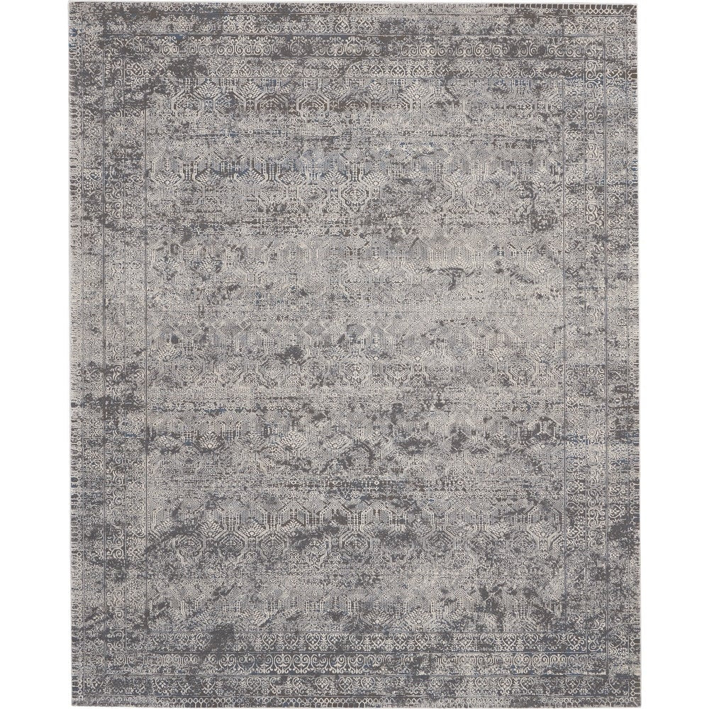 Halle Berry Collection - Grey/Ivory Grand Expressions Distressed Soft Area Rug