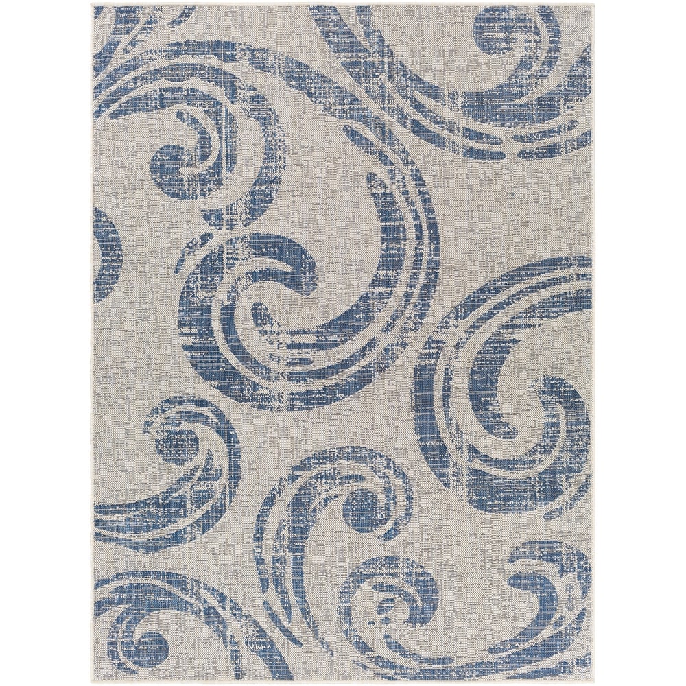 Kimarlee Indoor/ Oudoor Scroll Area Rug