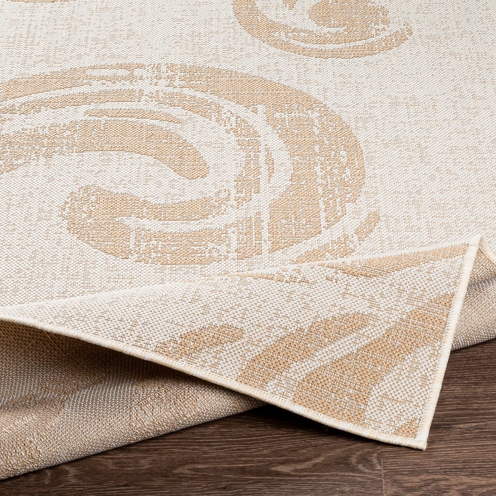 Kimarlee Indoor/ Oudoor Scroll Area Rug