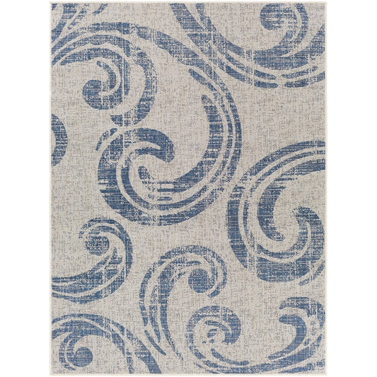 Kimarlee Indoor/ Oudoor Scroll Area Rug