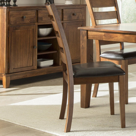 Kona Brandy Ladderback Brushed Brandy Dining Chairs (Set of 2)