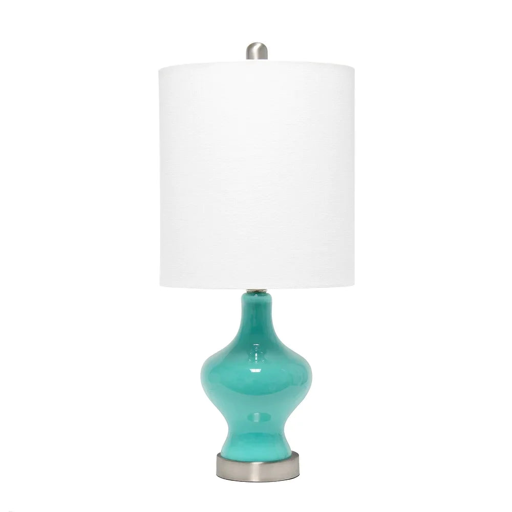 Lalia Home Paseo Table Lamp with White Fabric Shade