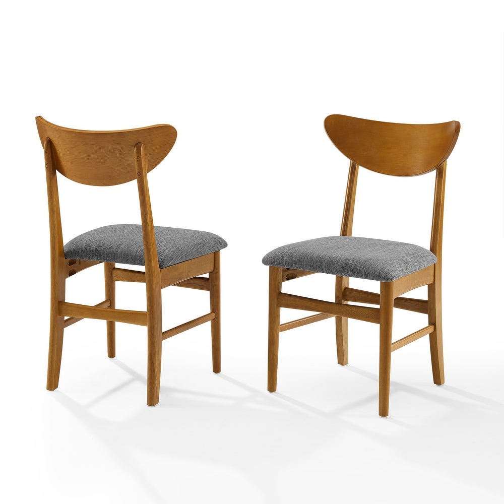 Landon 2Pc Wood Dining Chairs W/Upholstered Seat - 33.25"H x19.75"W x 19.75"D