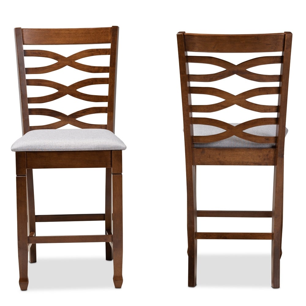 Lanier Modern and Contemporary Upholstered 2-Piece Pub Chair Set