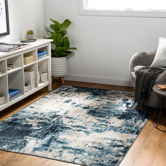 Machine Washable Rustic Abstract Area Soft Rug
