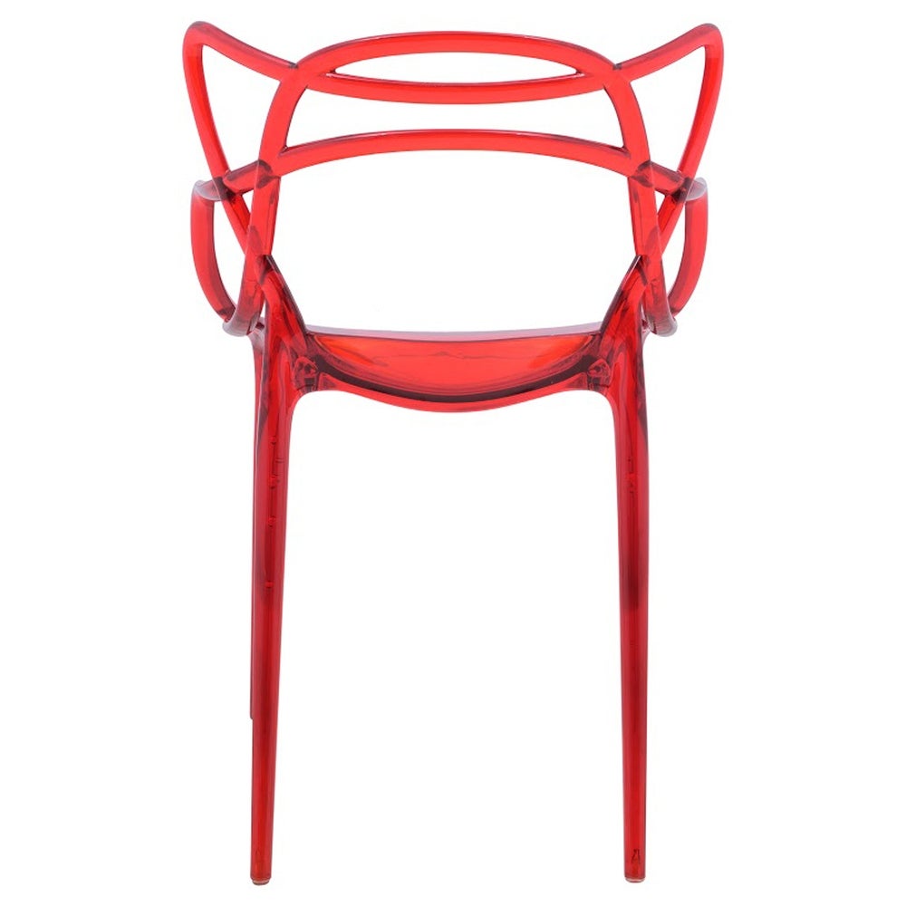 LeisureMod Milan Modern Intertwined Design Dining Side Chair