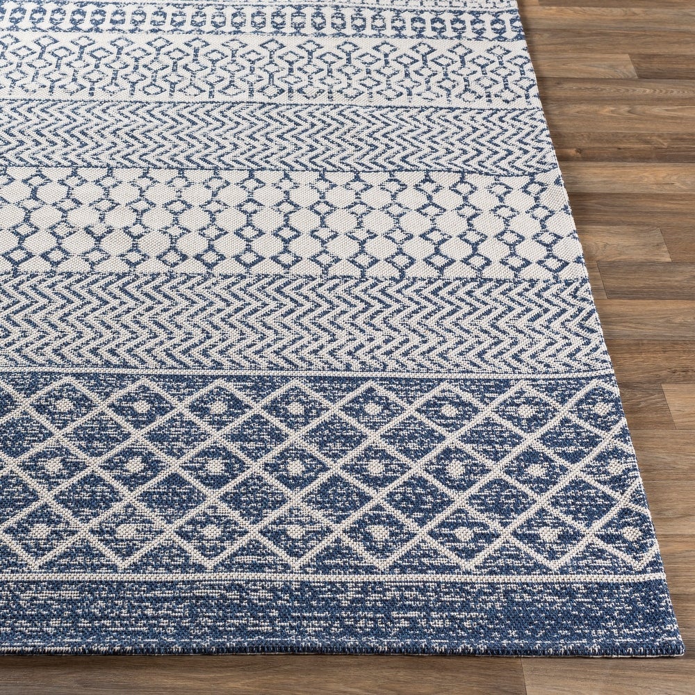 Moroccan Stripe Machine Washable Area Soft Rug